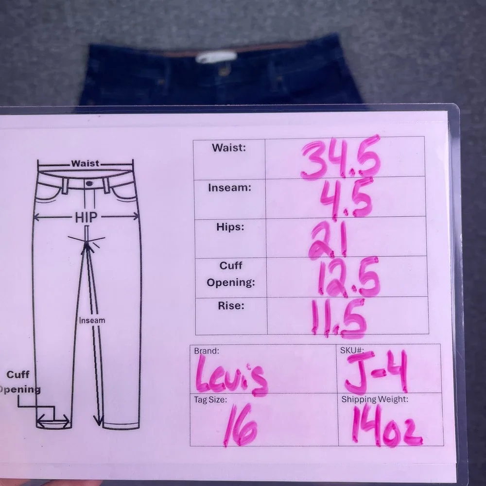 Levis levi denim